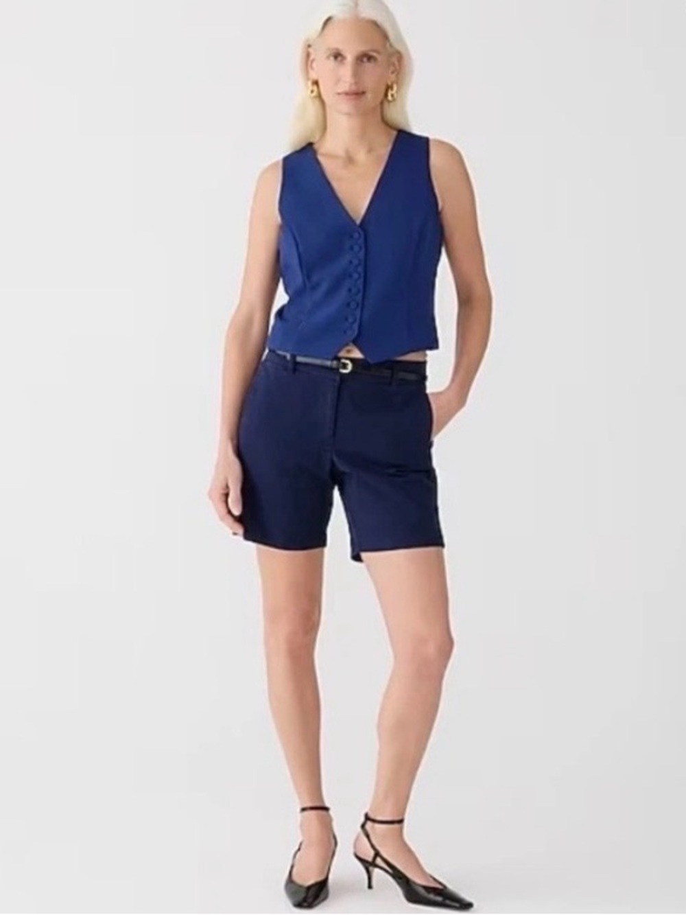 J. Crew Andie Navy Shorts Size 4